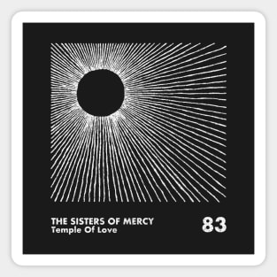Sisters Of Mercy / Minimalist Graphic Artwork Design Magnet